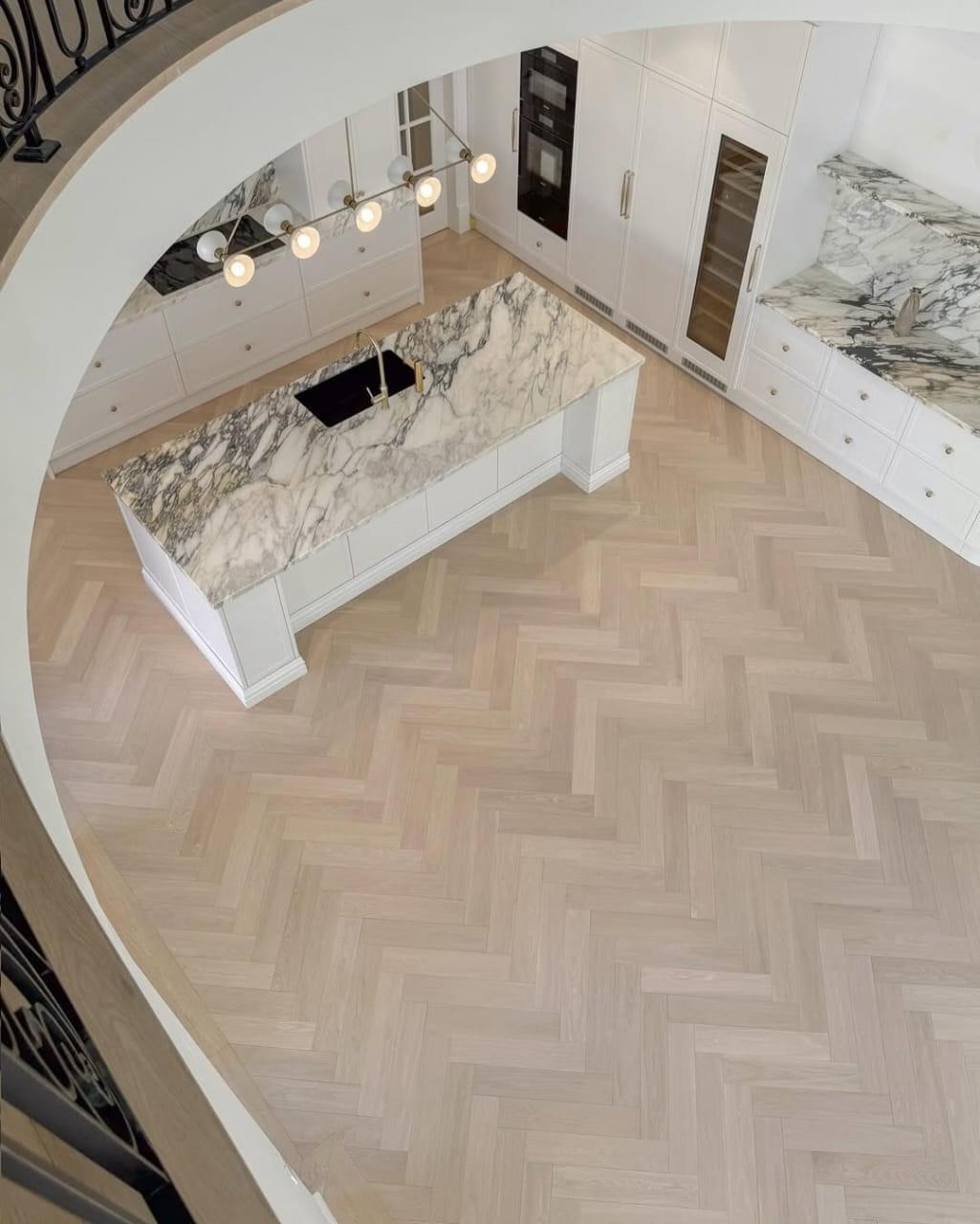 Herringbone flooring